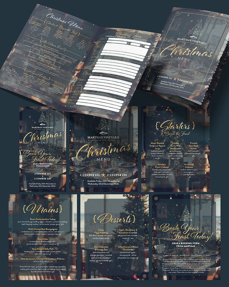 Christmas Menus & Socials